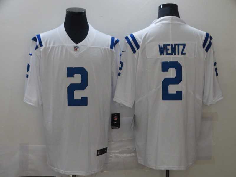 Men Indianapolis Colts 2 Wentz White Nike Vapor Untouchable Limited NFL Jerseys
